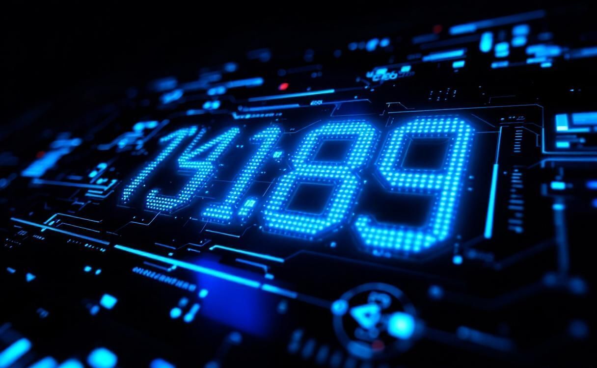 Five digit SMS short code displayed on futuristic holographic interface