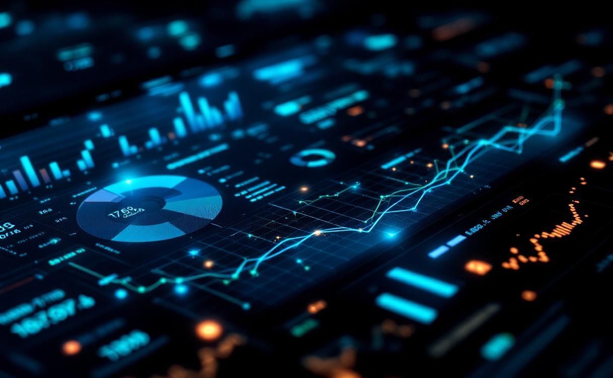 Real-time analytics dashboard with live updating charts and streaming data