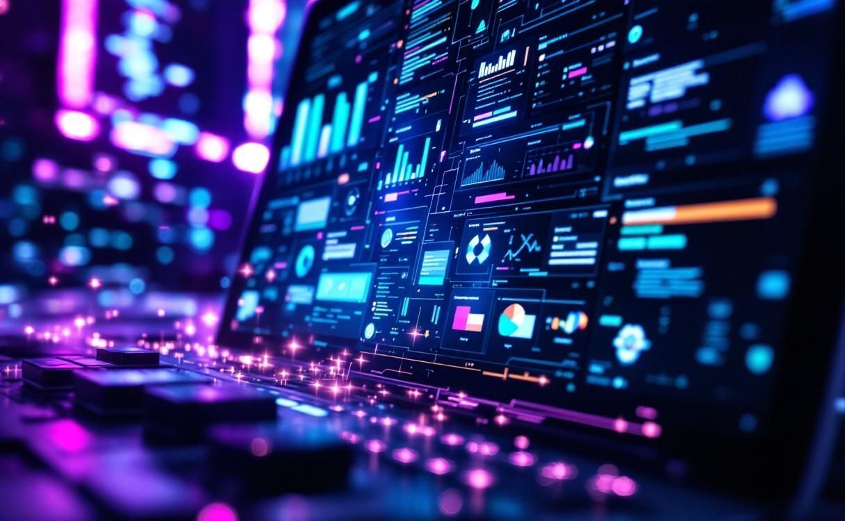 Personalized content elements being assembled by light beams in dynamic engine