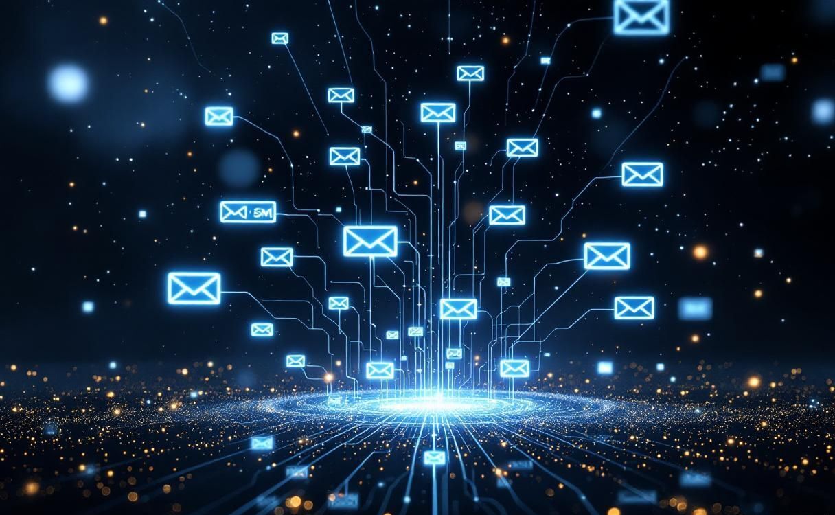 Multiple communication channels converging into a unified messaging hub