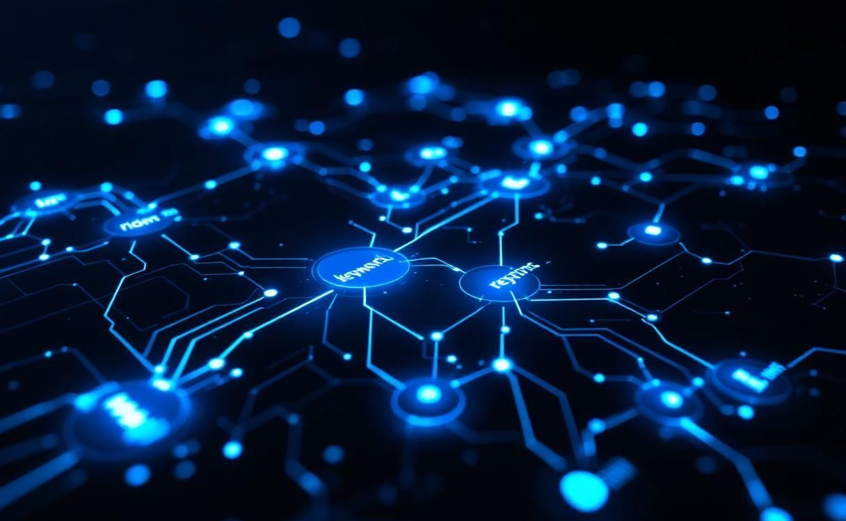 Keyword triggers routing to different response paths with branching light pathways
