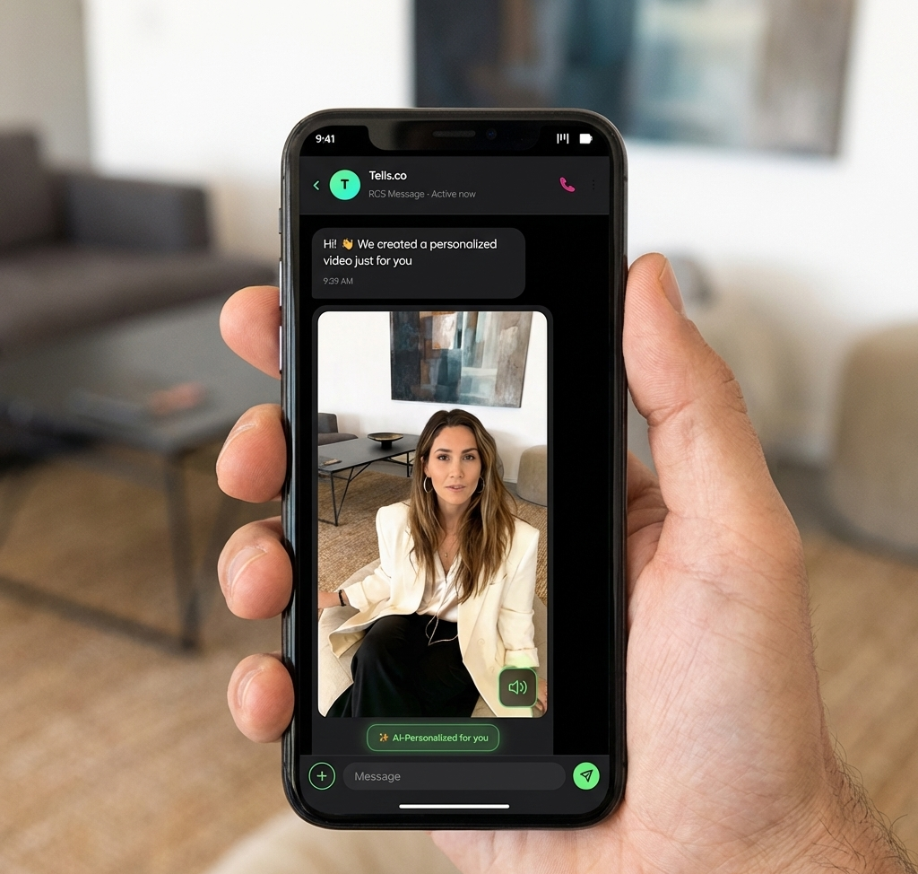 AI-generated personalized video in RCS messaging