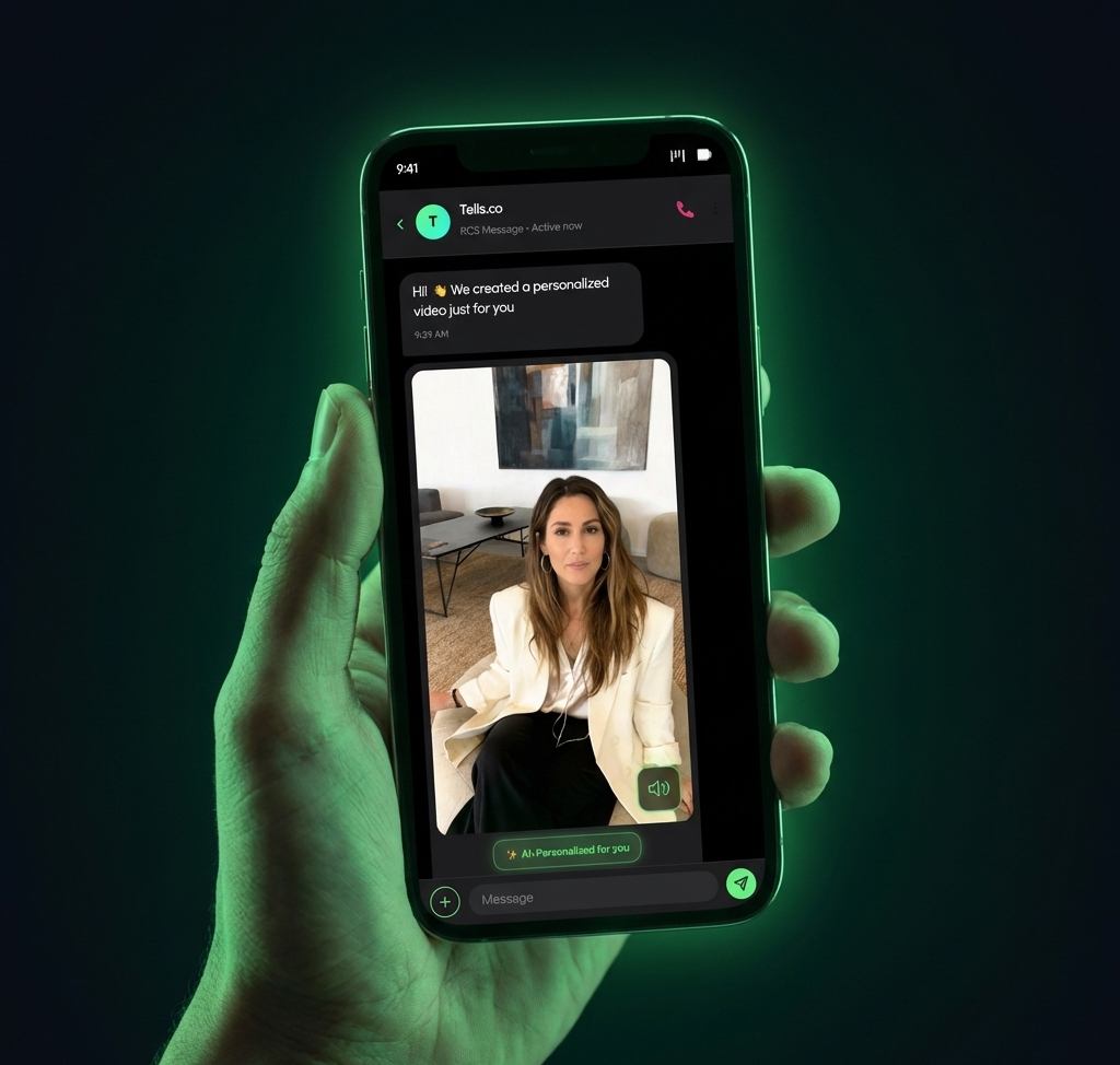 AI-generated personalized video in RCS messaging
