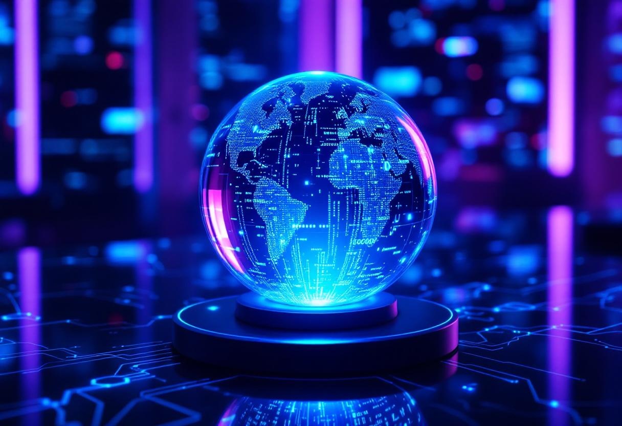 Crystal ball reflecting messaging data streams and communication network patterns for industry predictions